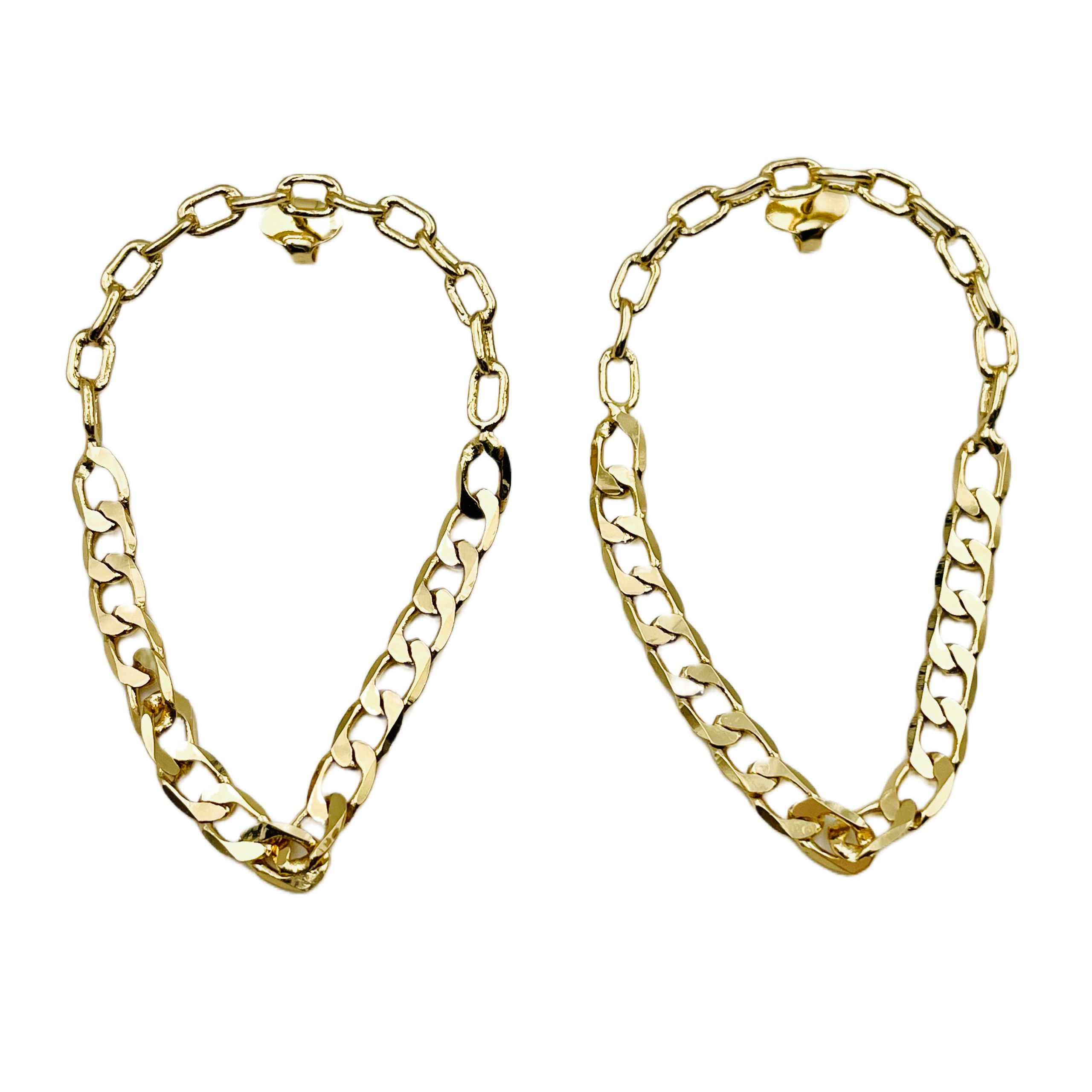 Chained Gold Earrings