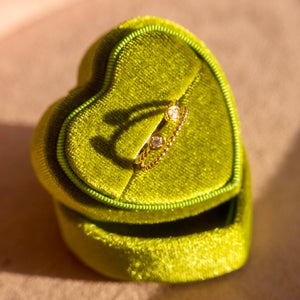 14k Double Twisted Diamond Ring