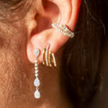 14k Pear Drop Diamond Earrings (AS SEEN ON ALEX MORGAN)