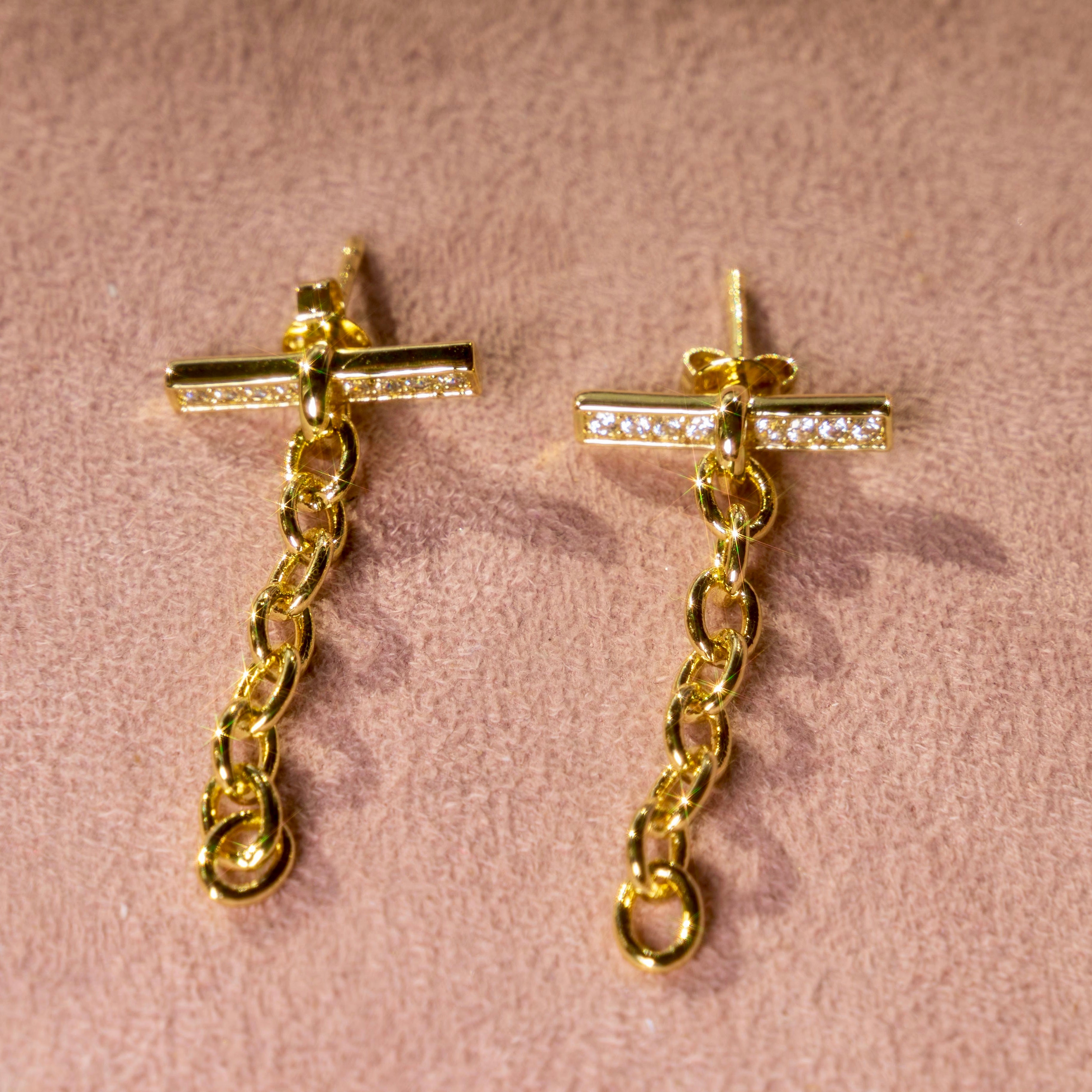 Bar Link Earrings