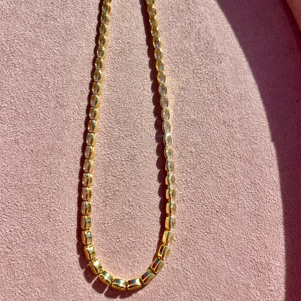 East West Tennis Necklace