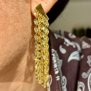 Gold Fringe Earrings