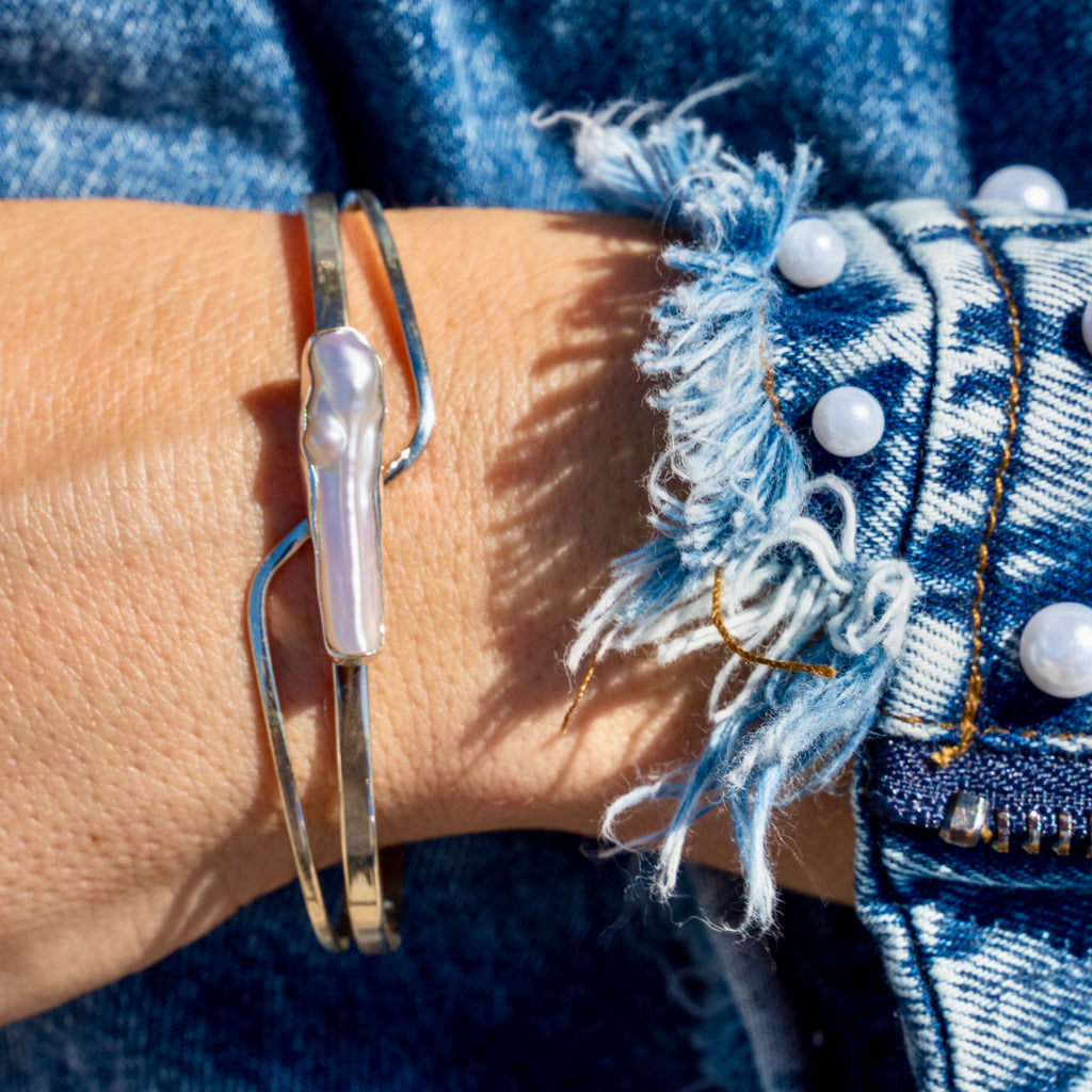 East West Freshwater Pearl Cuff