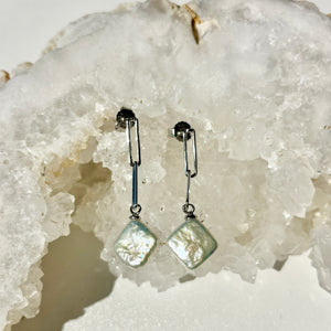 Pearl Link Earrings