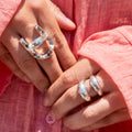 Sterling Silver Double Arch Ring