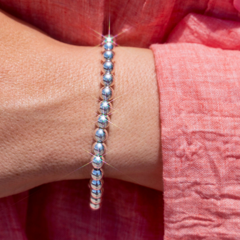 Sterling Silver Ball Bracelet (small)
