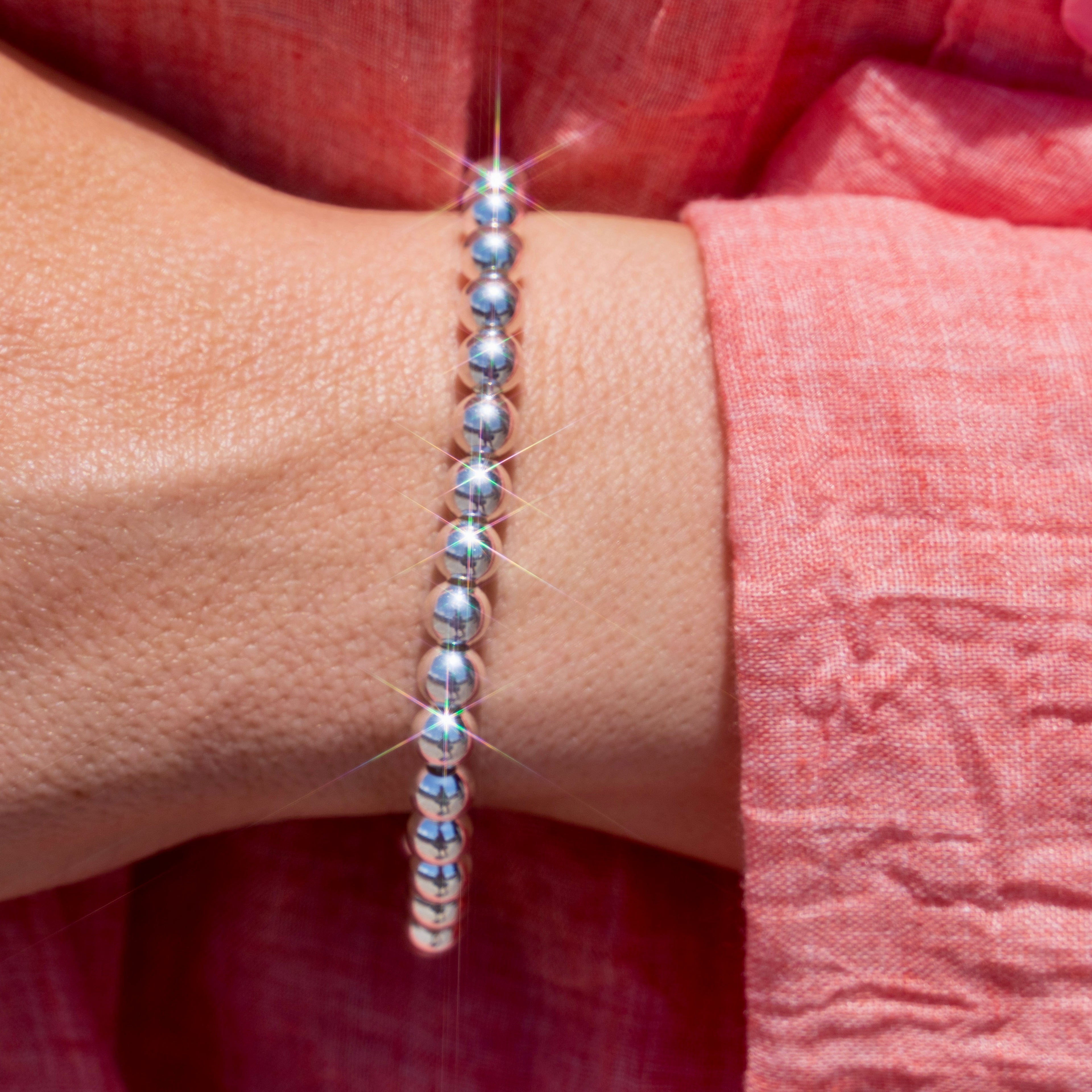 Sterling Silver Ball Bracelet (small)