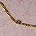 14k Diamond Cuban Link Bracelet