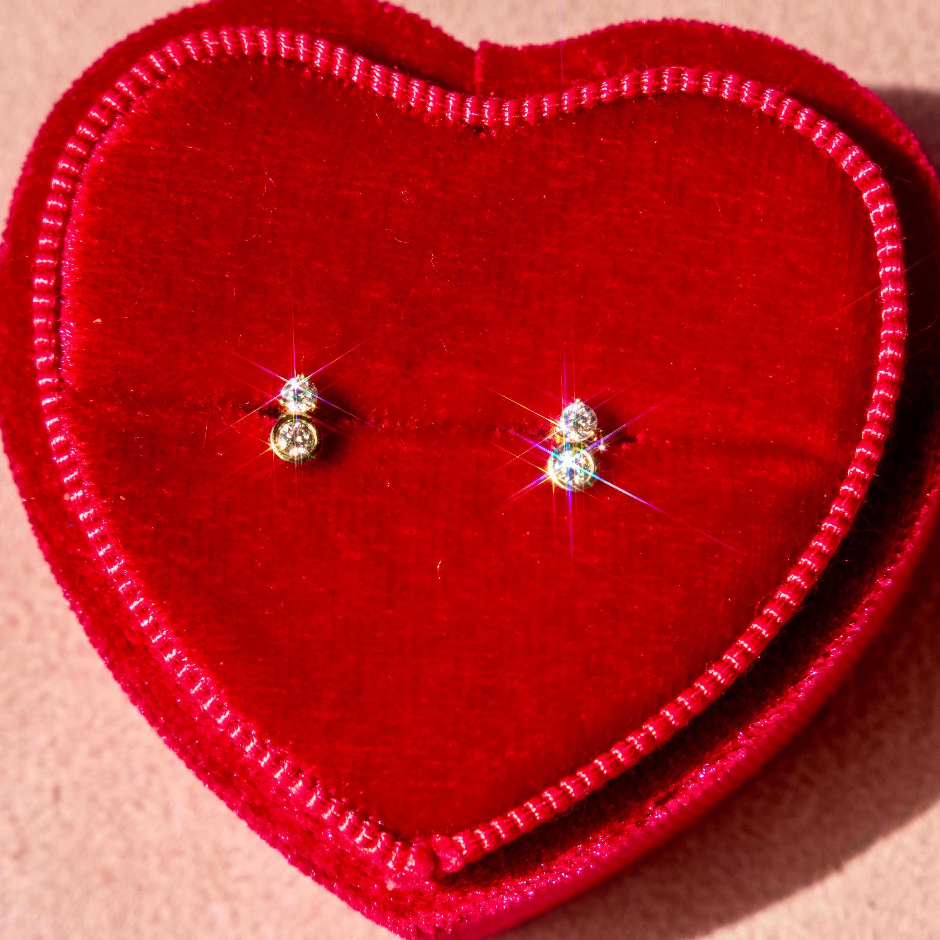 Double Diamond Studs