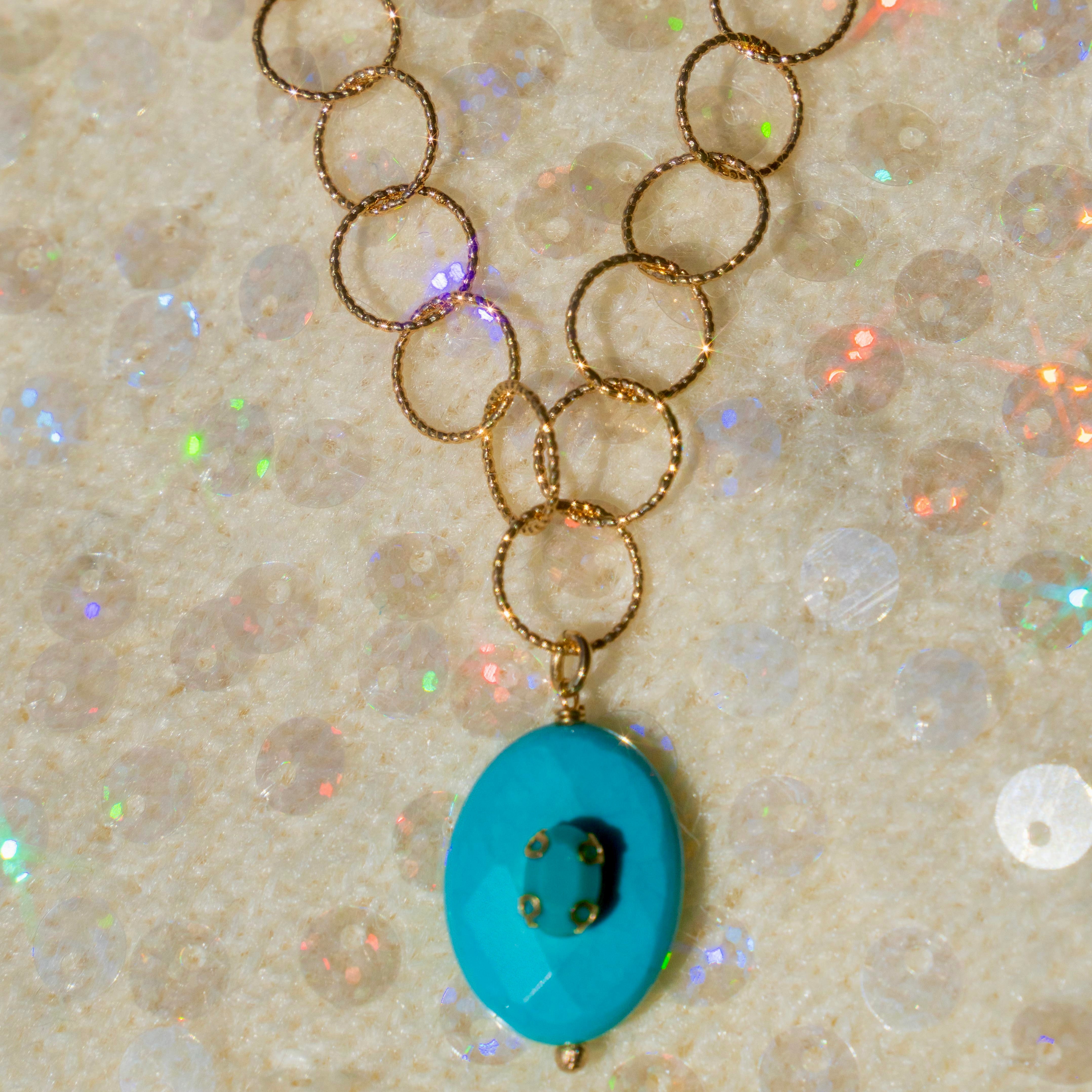 Turquoise Stone Necklace