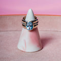 Blue Topaz Pinky Ring