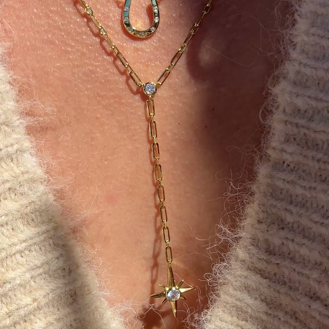 Starburst Y Necklace