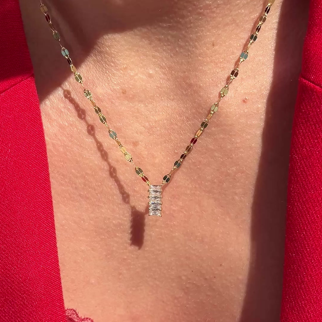 Baguette Shimmer Necklace